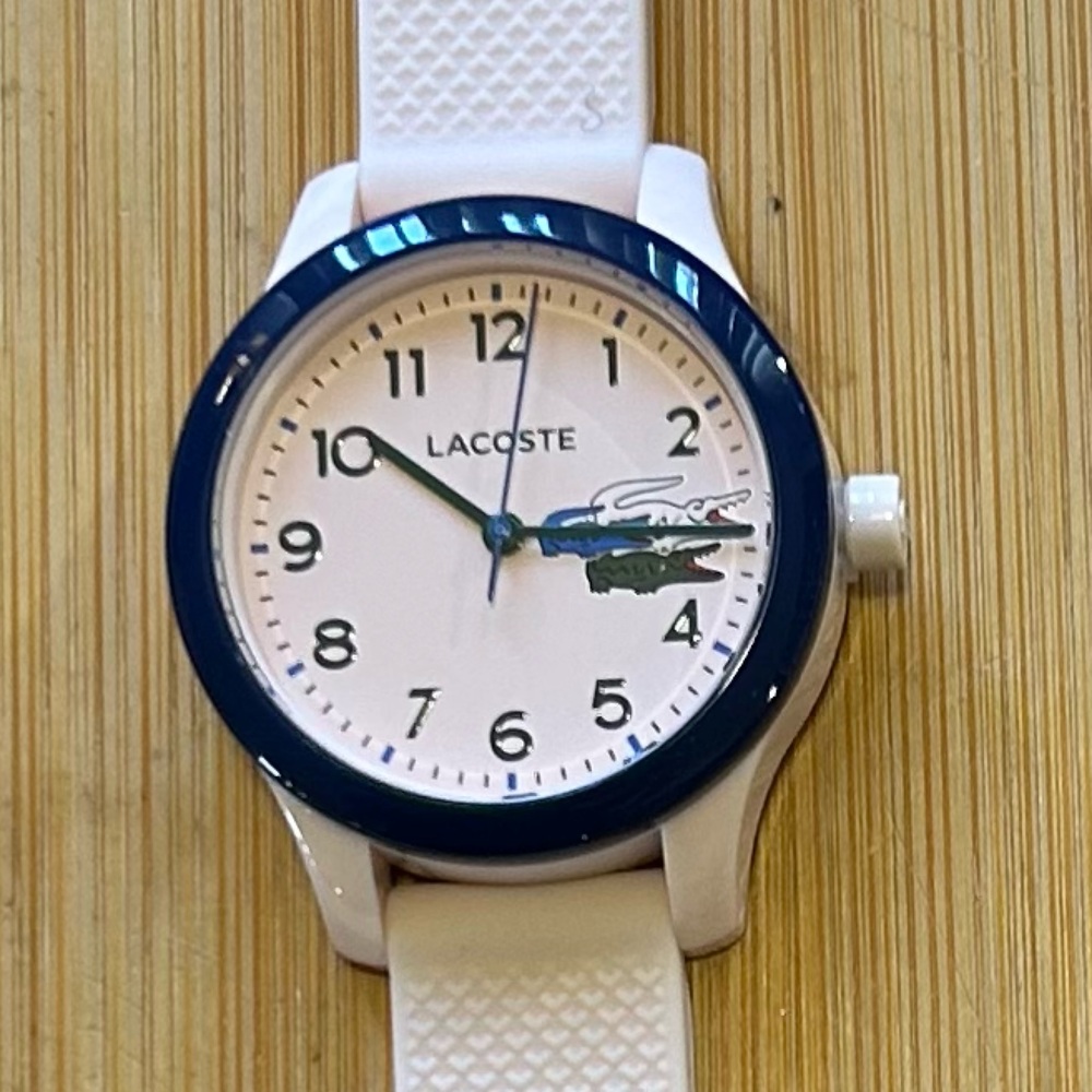 Lacoste Watch With 32mm Pink Face & Pink Silicone Band